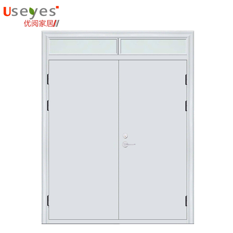 School Hospital Entrance Fireproof Steel Fire Doors