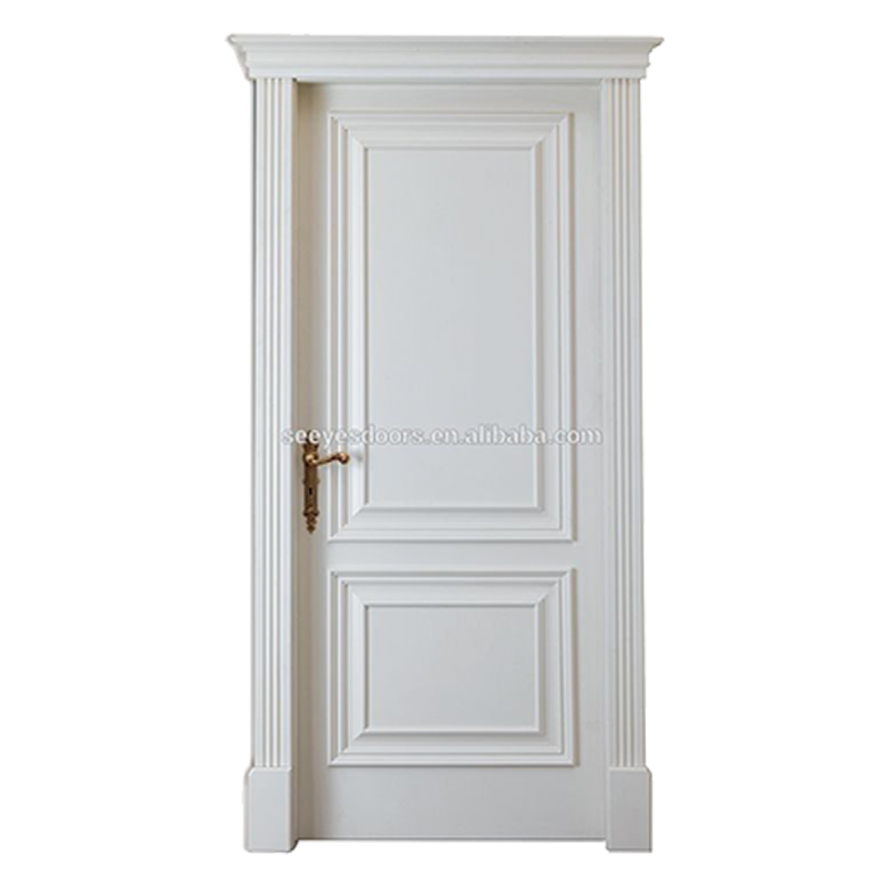 Living Room Interior Swing Open Flush White Door