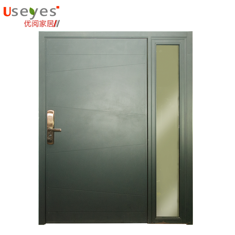 French European Designs Heat Presevation Aluminum Pivot Front Door Nepal