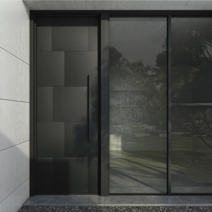 Security Geometry Black Aluminum Alloy Main Door Manufacturer Nepals, Security Geometry Black Aluminum Alloy Main Door Factory, Supply Security Geometry Black Aluminum Alloy Main Door