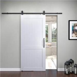 Core Interior White Oak Bedroom Track Door