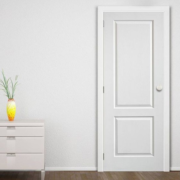 Plywood HDF White Hidden Living Room Door