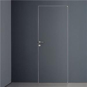 Modern Classic Black Invisible Hinges White Interior Flush Room Door