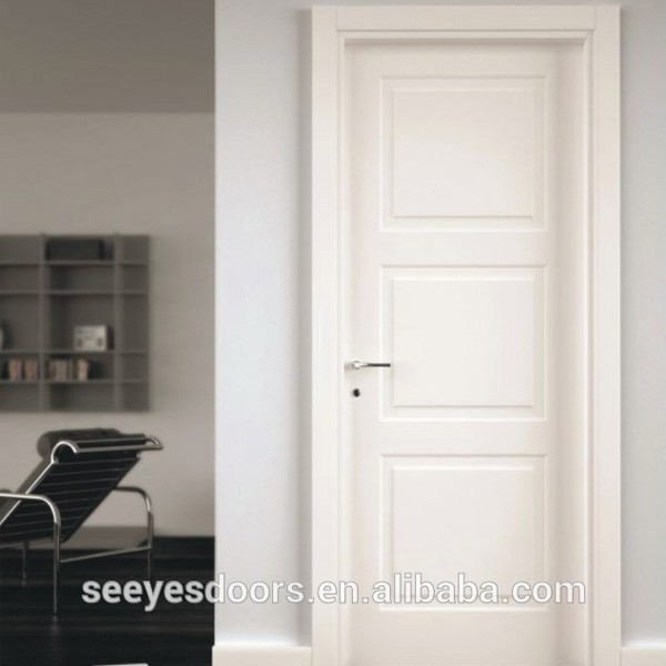 modern Finished Surface White interior wood Door