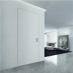 Modern White invisible Flush Melamine Wooden Door