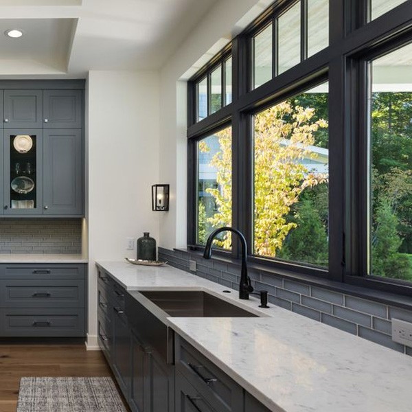 Full-viewed Aluminum 10mm Glass Sliding Patio Windows