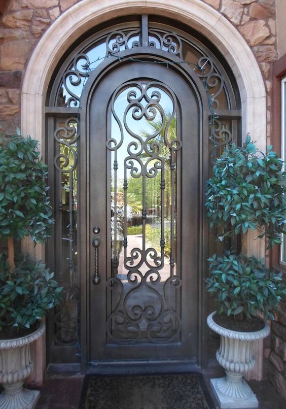 High quality Wrought Iron Security Main Gate Entrance Doors Manufacturers, High quality Wrought Iron Security Main Gate Entrance Doors Factory, Supply High quality Wrought Iron Security Main Gate Entrance Doors