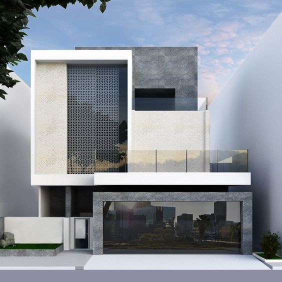 Mirror Glass Automatic Electric Garage Door