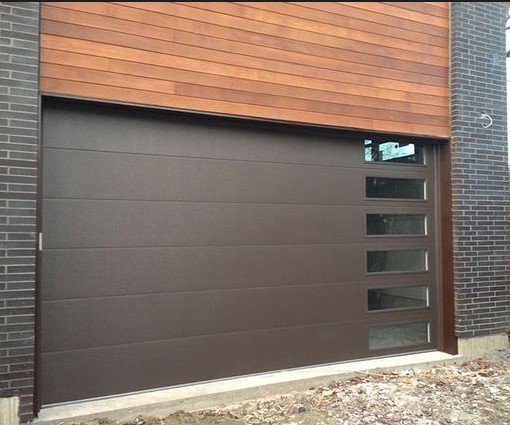 Aluminum Panel Wooden Color Automatic Lift Garage Door Manufacturer Nepals, Aluminum Panel Wooden Color Automatic Lift Garage Door Factory, Supply Aluminum Panel Wooden Color Automatic Lift Garage Door