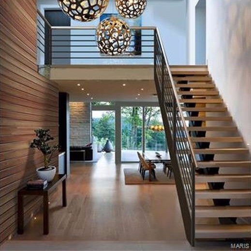 Latest Design 10mm tempered glass Wooden color Staircase Hardrail