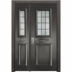 Sturdy Anti-theft Aluminum Structure Armored double Door