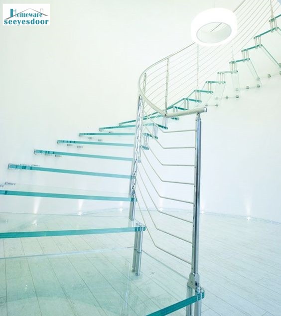 5mm Tempered Glass Staircase Glazed Hardrail Armrest