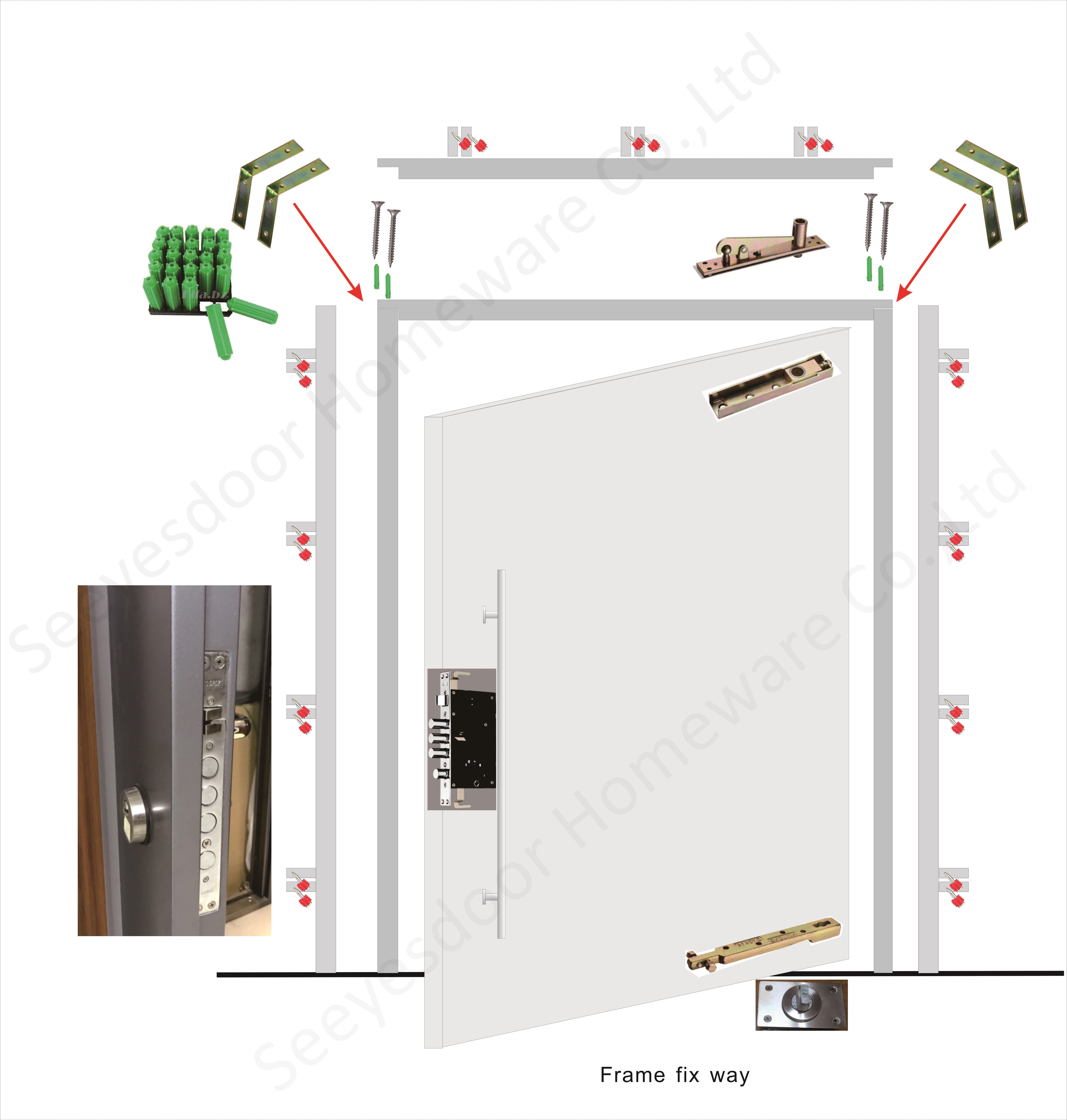 huge aluminum door
