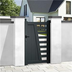 Custom outside iron wrought security walk gate