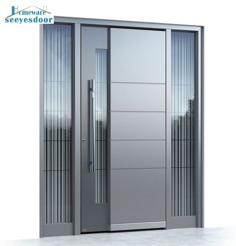 Contemporary thermal break aluminum front entry door with glass sidelight Manufacturers, Contemporary thermal break aluminum front entry door with glass sidelight Factory, Supply Contemporary thermal break aluminum front entry door with glass sidelight