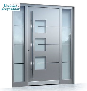Contemporary thermal break aluminum front entry door with glass sidelight Manufacturers, Contemporary thermal break aluminum front entry door with glass sidelight Factory, Supply Contemporary thermal break aluminum front entry door with glass sidelight