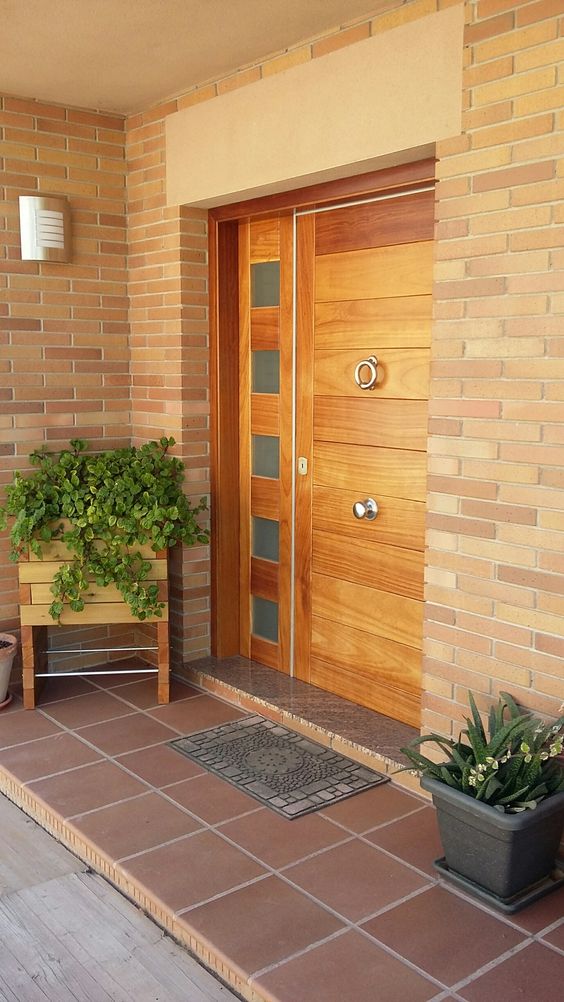 simple wood door