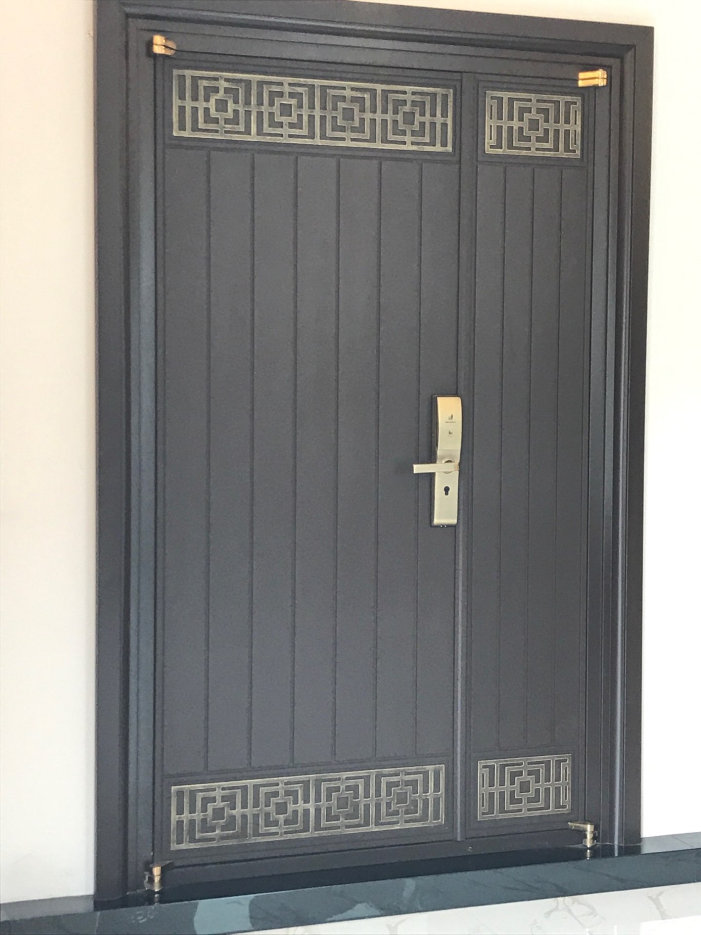 Modern Aluminum Glass Front Double Door With Steel Frame Manufacturers, Modern Aluminum Glass Front Double Door With Steel Frame Factory, Supply Modern Aluminum Glass Front Double Door With Steel Frame